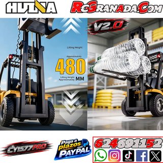CARRETILLA ELEVADORA HUINA V2.0 1577PRO 1/14 14CH