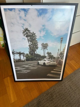 Póster Sur de Francia con Porsche