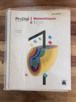 Quadern ProDigi. Matemàtiques 1 ESO