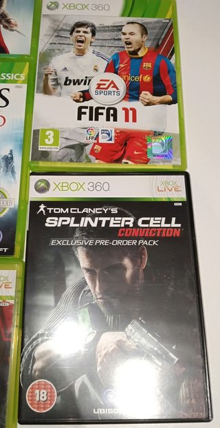 Lote 6 Juegos Xbox 360 y regalo