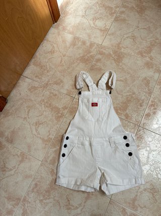 Peto corto Dickies blanco mujer Talla S