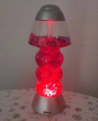 Lámpara de colores decorativa con bolas Orbeez