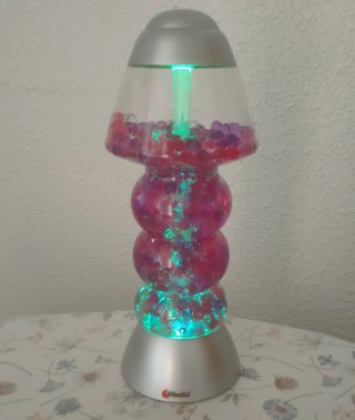Lámpara de colores decorativa con bolas Orbeez