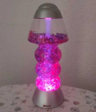 Lámpara de colores decorativa con bolas Orbeez