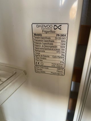 Nevera Daewoo