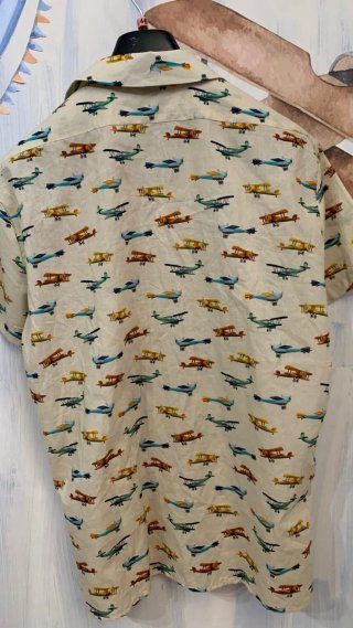 Camicia Daniele Alessandrini fantasia aerei tg M