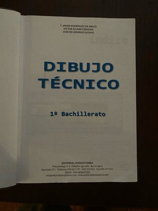 Dibujo Técnico, 1o Bachillerato