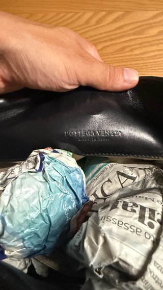 Borsa Bottega Veneta in pelle intrecciata nera