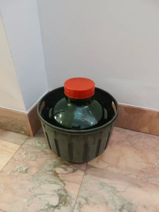 Garrafa Botella Cristal Verde