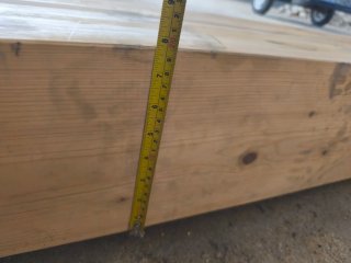 Viga madera tratada 13.50metros larga.