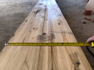 Viga madera tratada 13.50metros larga.