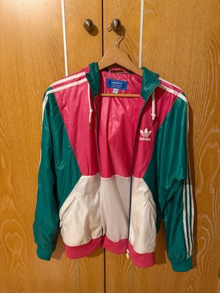 Chaqueta Adidas Verde y Rosa