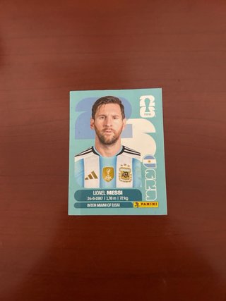 Carta Messi Último Mundial Panini