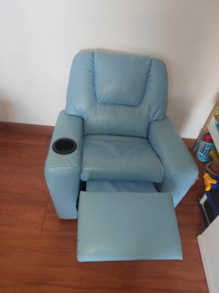 Sillón reclinable infantil azul