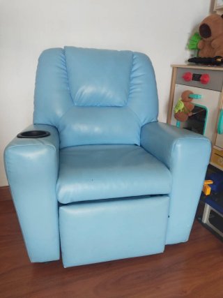 Sillón reclinable infantil azul