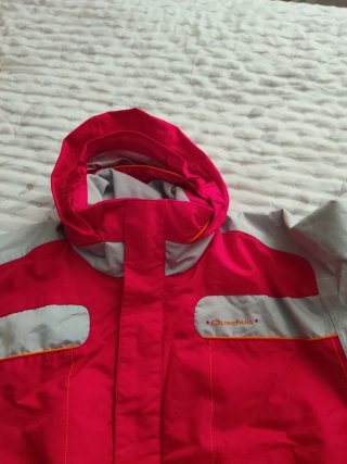 Mono Nieve Niña/o rojoy Gris