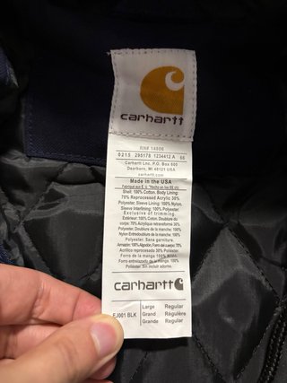 Jacket Carhartt Rework Azul con Capucha