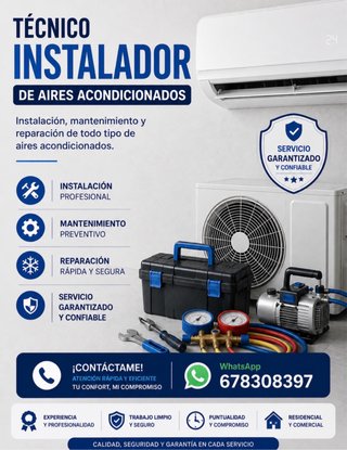 Tecnico de instalaciones de aire acondicionados