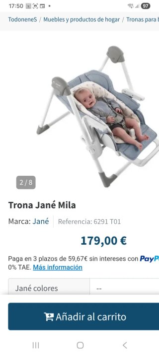Trona Jane Mila, en perfecto estado.
