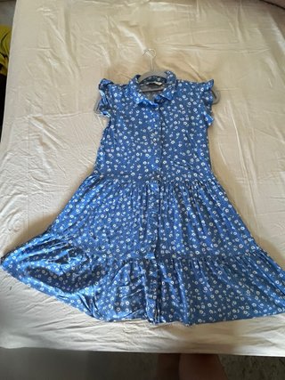 Vestido Stradivarius floral azul talla s