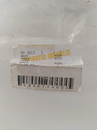 Maneta Nevera/Congelador Blanca