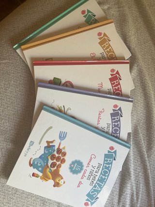 Lote libros recetas para bebés y niños