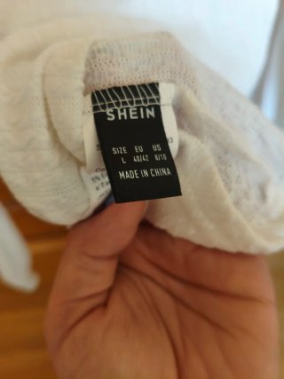 Jersey fino Shein blanco talla L