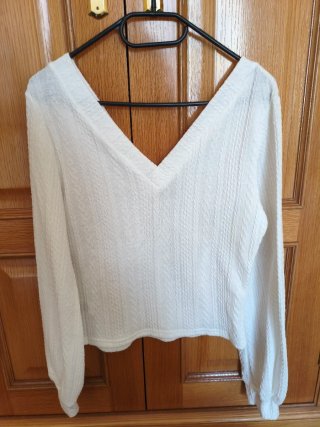 Jersey fino Shein blanco talla L