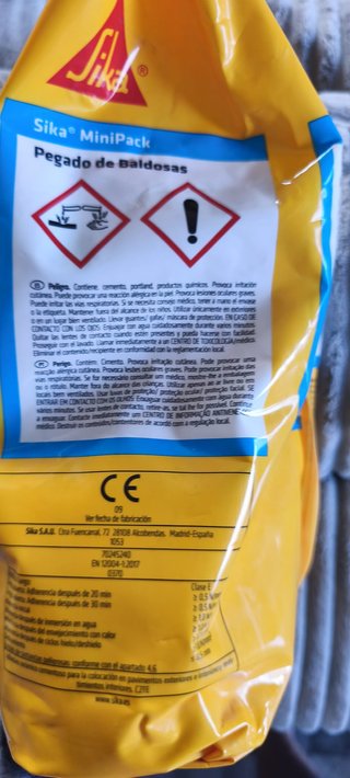 SIKA - MiniPack Pegado de baldosas - Blanco - 5kg