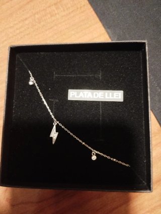 Pulsera Plata de Llei Rayo y Circonitas sin caja