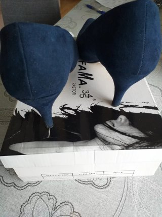 Zapatos señora azul marino número 39