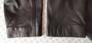 Chaqueta de cuero legítimo hombre  Color marrón