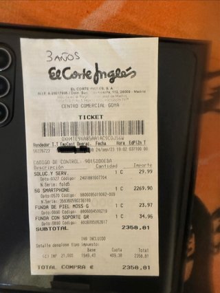 Samsung Z Fold 5 1TB con garantía y factura