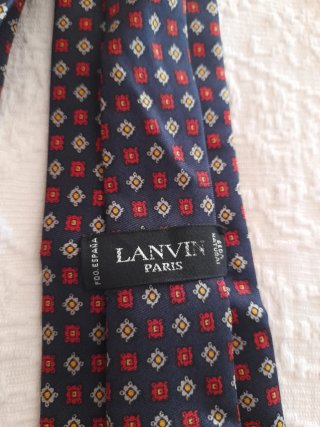 Lote 2 Corbatas Seda Christian Dior y Lanvin