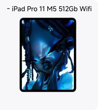 - iPad Pro 11 M5 512GB Wifi Precintado + Fac