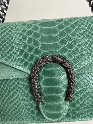 Bolso Piel Verde Made in Italy
