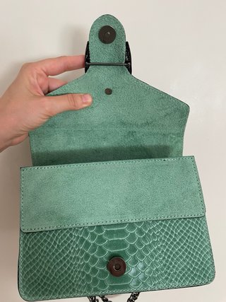 Bolso Piel Verde Made in Italy