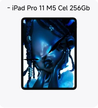 - iPad Pro 11 M5 256GB Cel Precintado + Fac