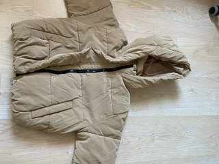Chaqueta bomber Zara niña beige T.9
