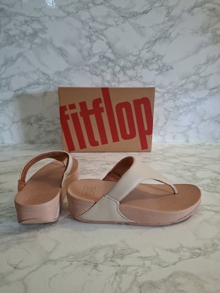 FitFlop Lulu Sandalias Cuña Beige/Rosa