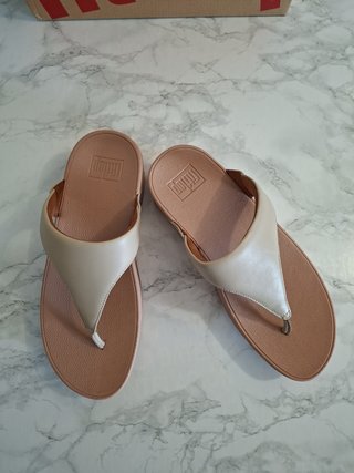 FitFlop Lulu Sandalias Cuña Beige/Rosa