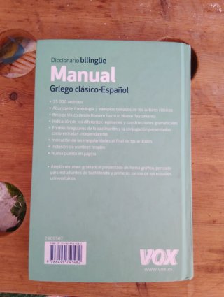 Manual griego clásico-español diccionario bilin...