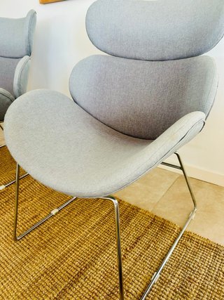 2 Butacas Diseño Moderno Gris