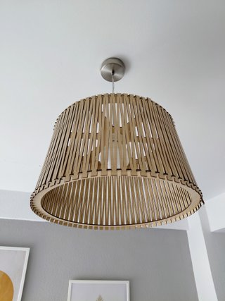 Lámpara colgante de madera estilo nórdico