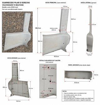 Guarnecido Columna T4 Multivan