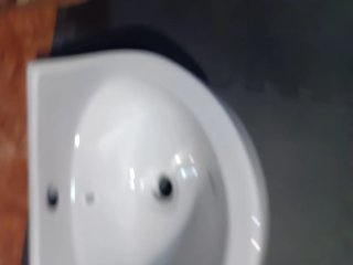 Lavabo pequeño de porcelana blanco 40cm ancho x 34