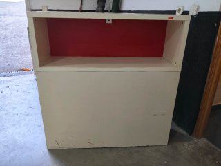 Cabecero cama 90 blanco/rojo