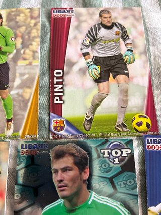 Lote cromos fútbol 2012 porteros