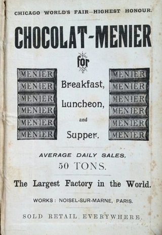 Antigua caja Menier Paris