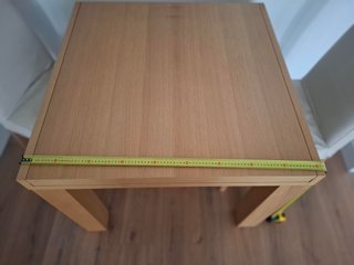 Mesa de comedor extensible chapado roble